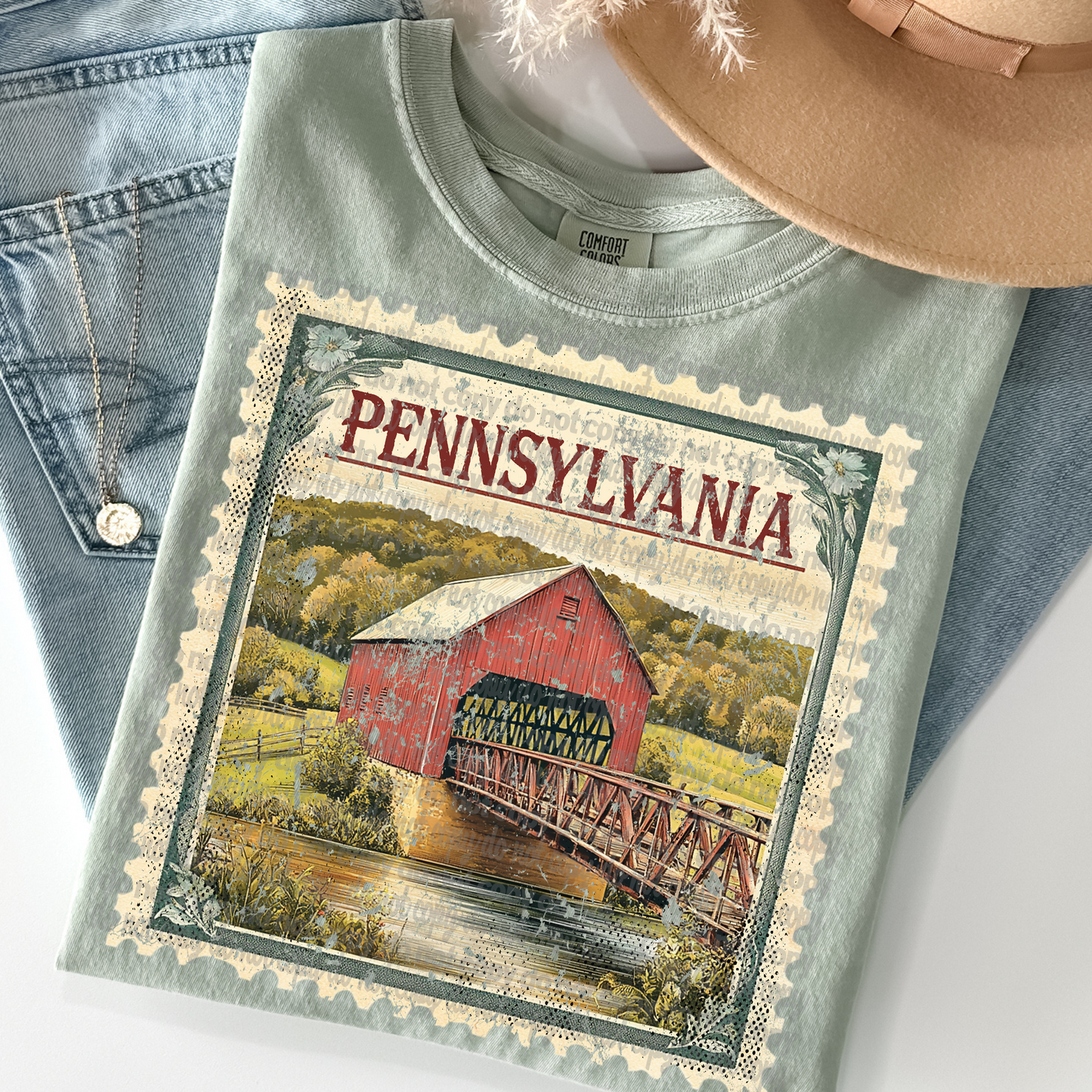 Vintage State Stamps