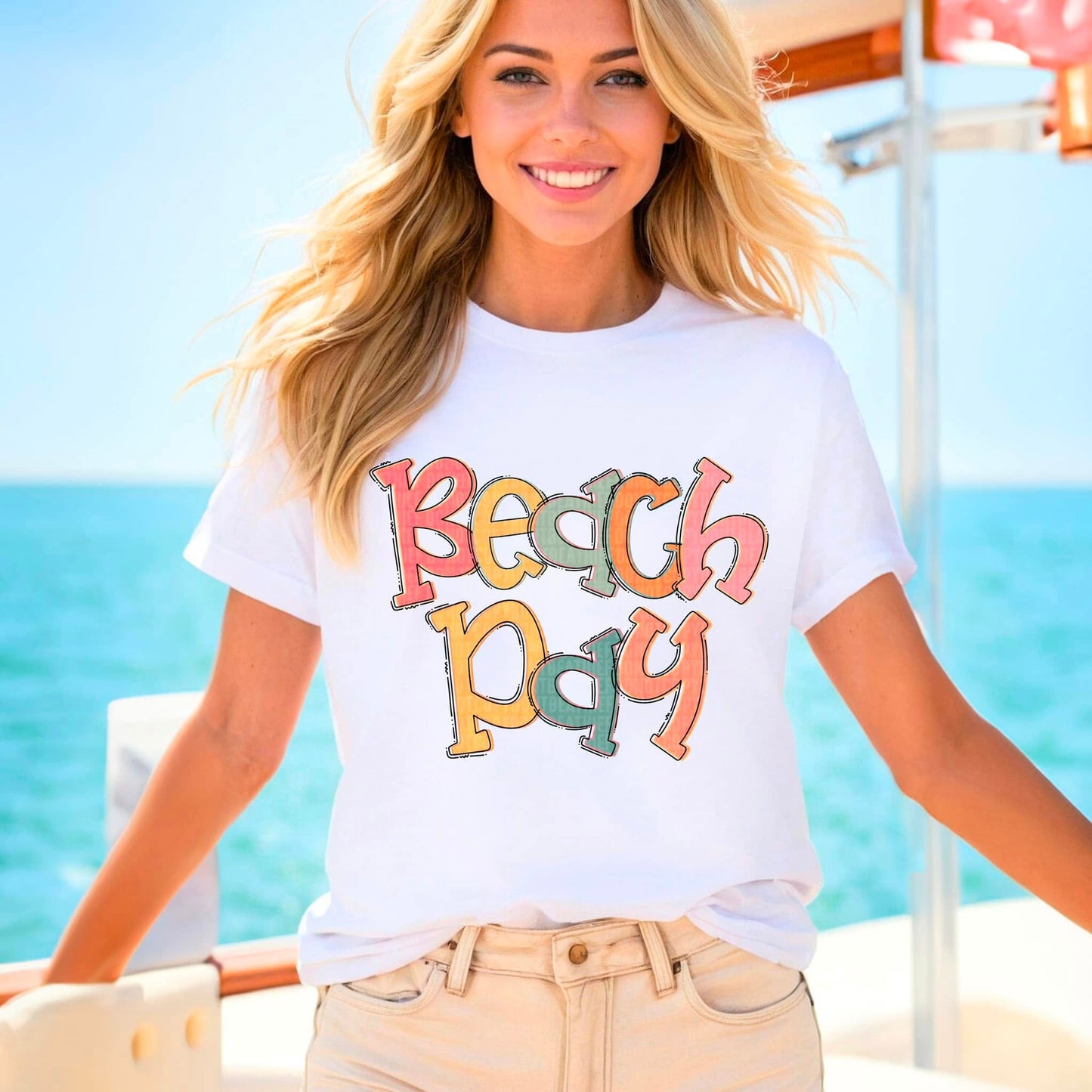 Beach Day Peachy Colors