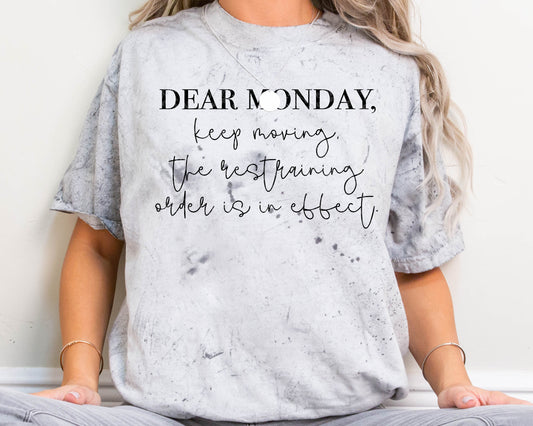 Dear Monday Keep, Moving