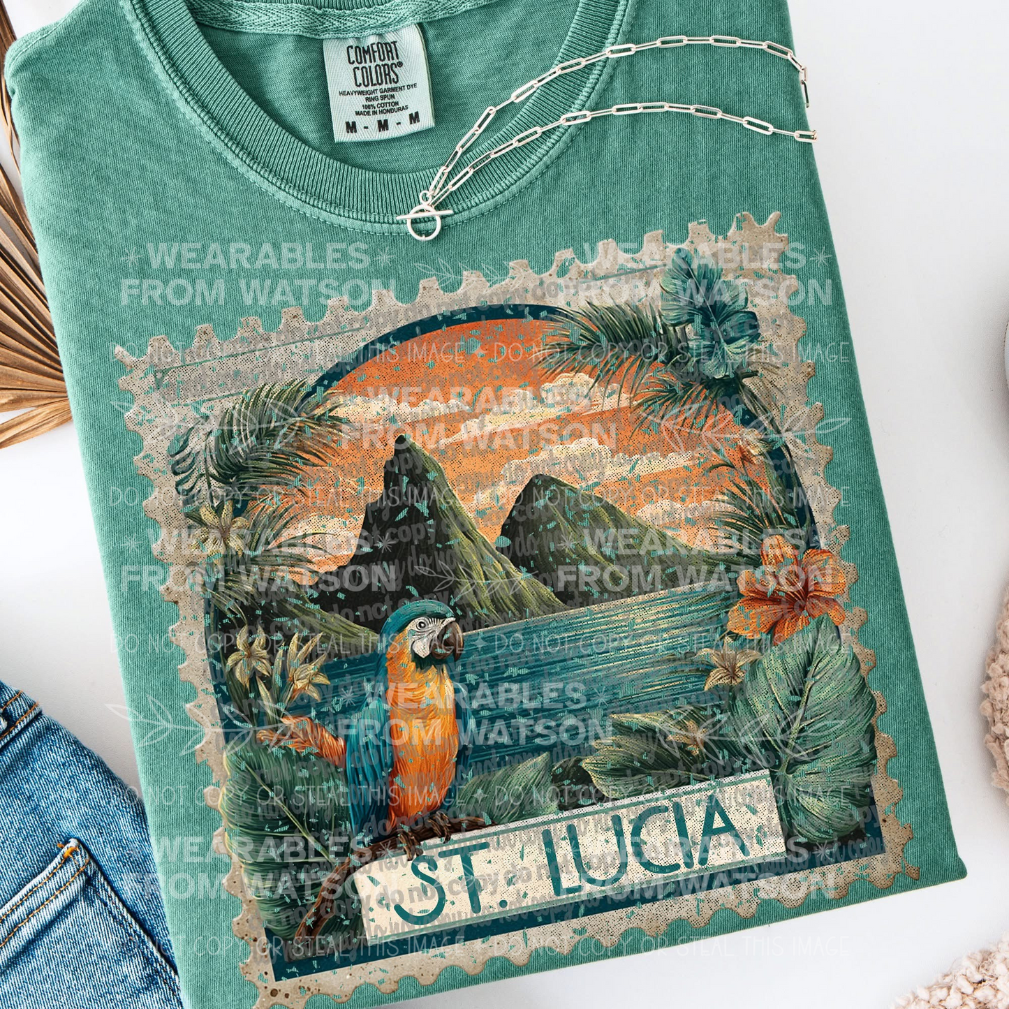 St. Lucia Vintage Stamp