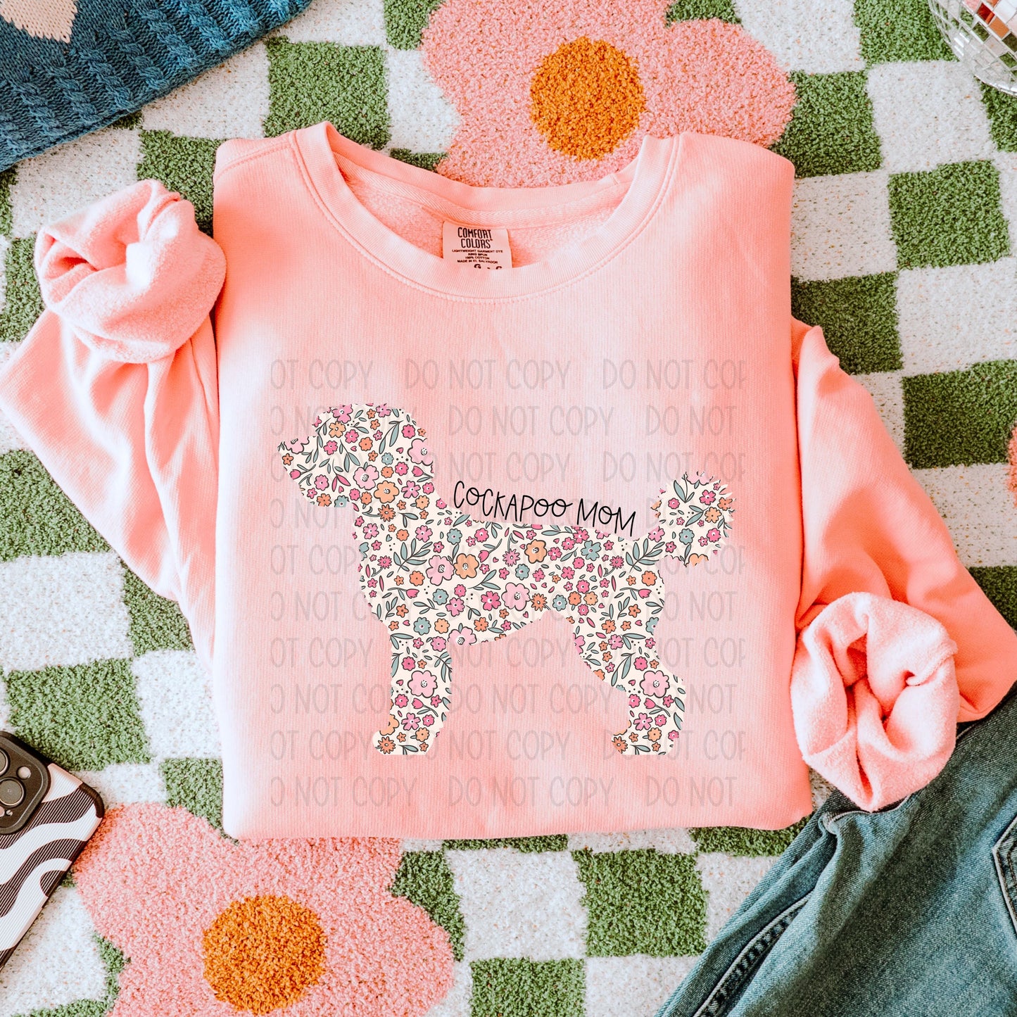 Floral Cockapoo Mom