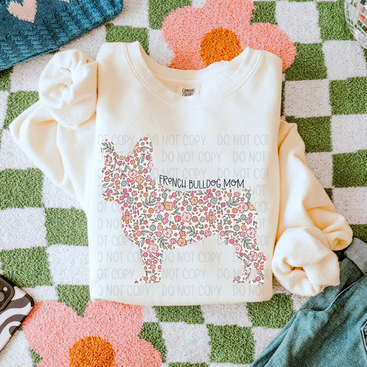 Floral French Bulldog Mom