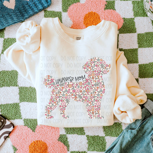 Floral Havanese Mom