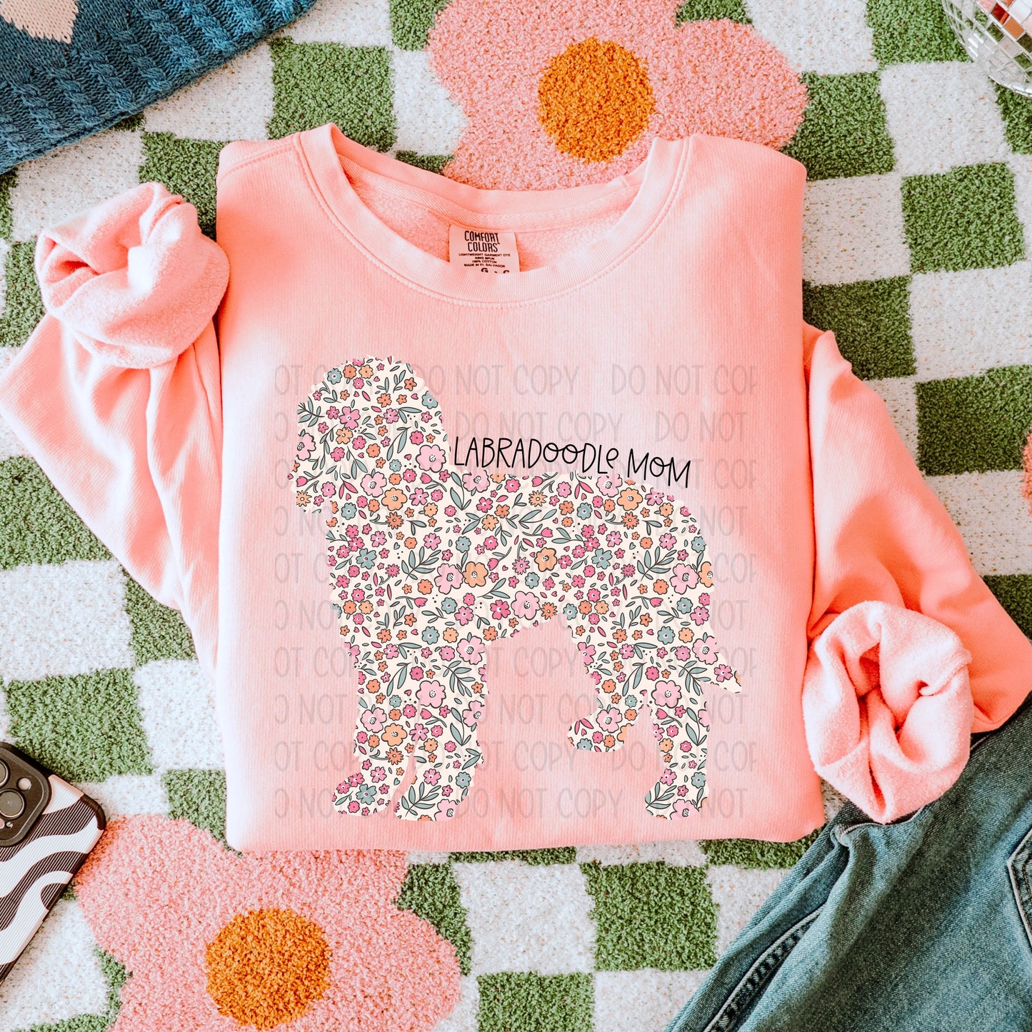 Floral Labradoodle Mom 2