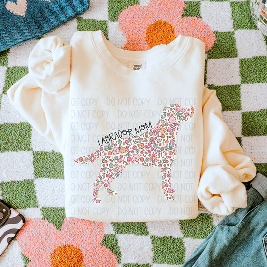 Floral Labrador Mom
