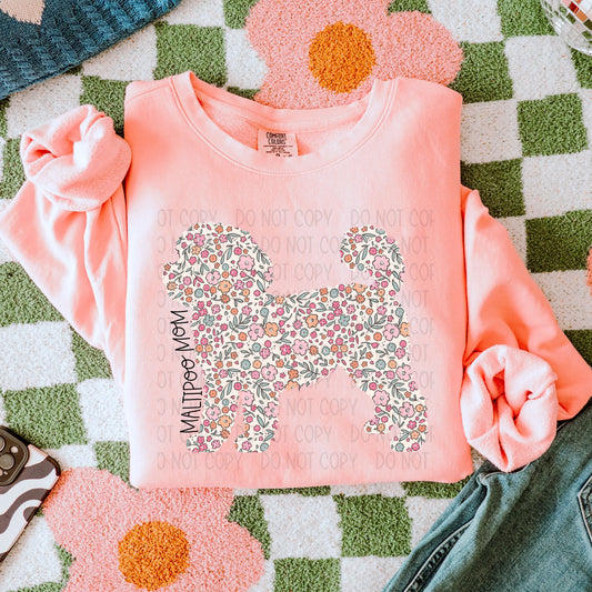 Floral Maltipoo Mom 2