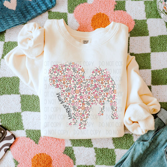 Floral Morkie Mom