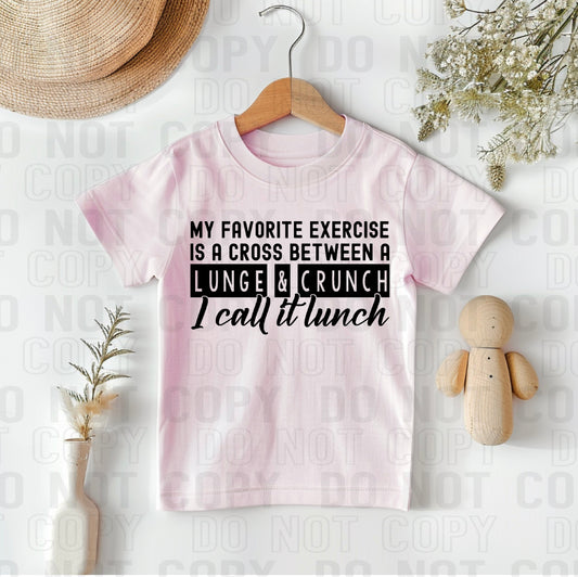 I Call It Lunch Black Font