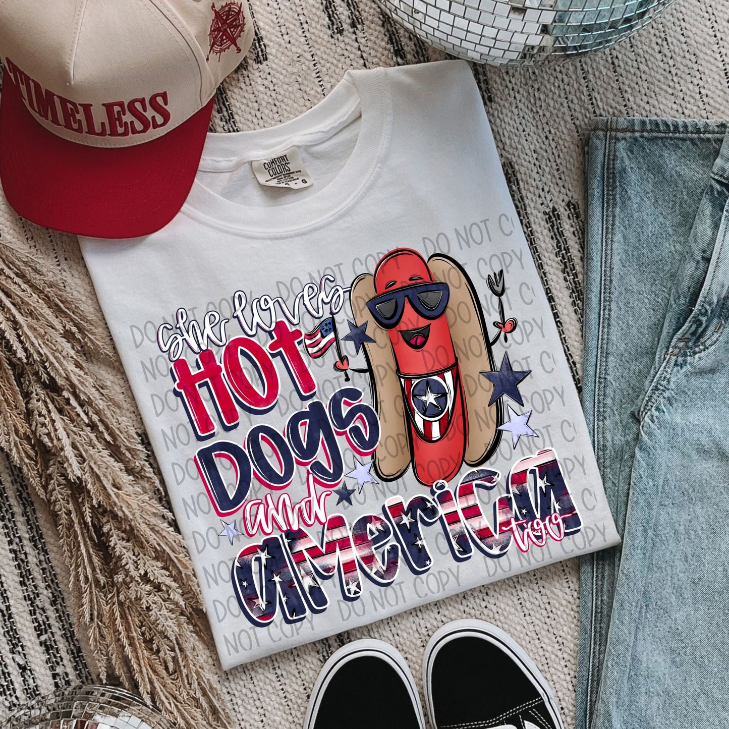 She Loves Hot Dogs And America Too
