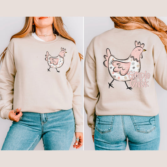 Simple Chick Front + Back