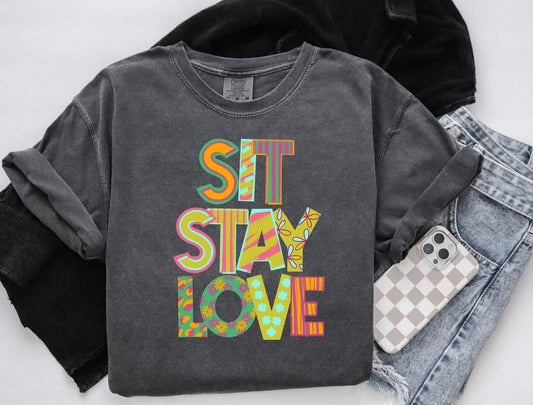 Sit Stay Love - Rescue Words