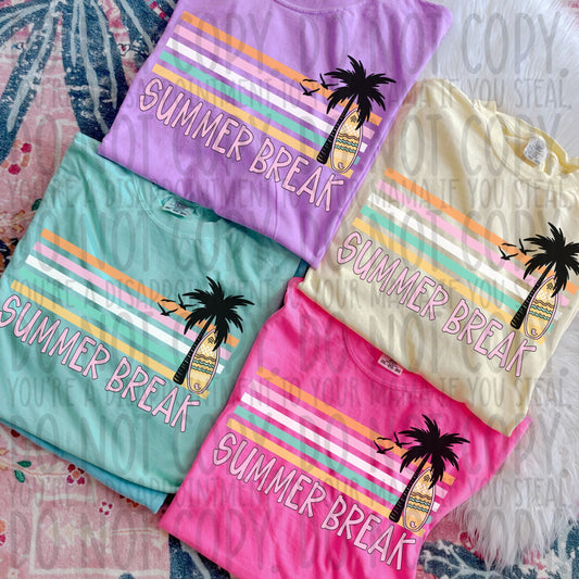 Summer Break Retro Stripe