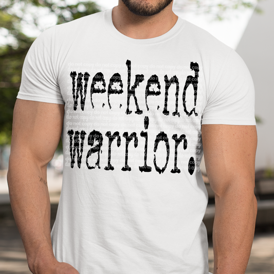 Weekend Warrior Typography