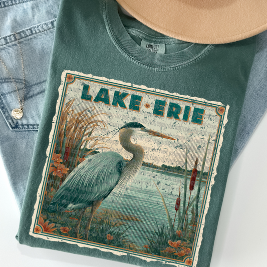 Lake Erie Vintage Stamp
