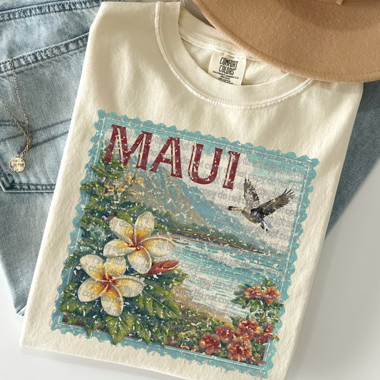 Maui Vintage Stamp