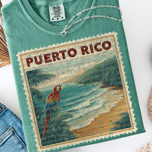 Puerto Rico Vintage Stamp